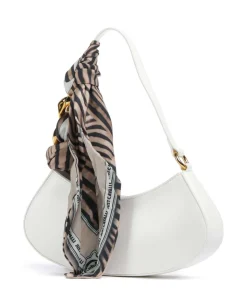 Chain Foulard Schultertasche Polyurethane, Polyester weiß