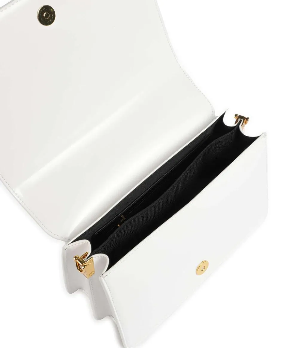 Chain Foulard Schultertasche Lederimitat weiß