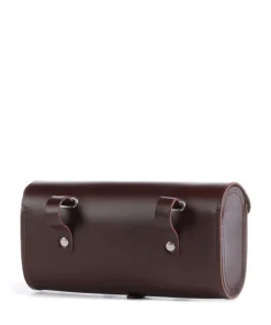 Challenge Large Satteltasche glattes Leder dunkelbraun