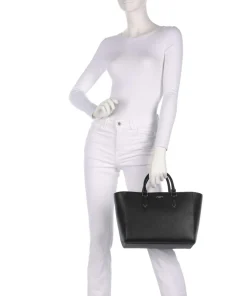 Champs Elysees Handtasche genarbtes Rindsleder schwarz