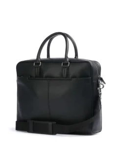 Charles Aktentasche 14″ glattes Leder schwarz