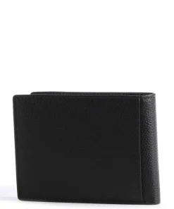 Charles Geldbörse genarbtes Leder schwarz