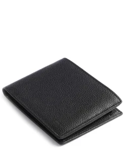 Charles Geldbörse genarbtes Leder schwarz