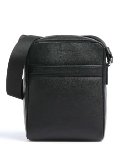 Charles Umhängetasche genarbtes Leder schwarz