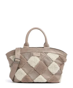 Check My Bag Handtasche Kunstfell, Leder mehrfarbig