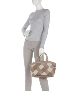 Check My Bag Handtasche Kunstfell, Leder mehrfarbig