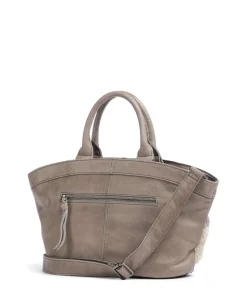 Check My Bag Handtasche Kunstfell, Leder mehrfarbig