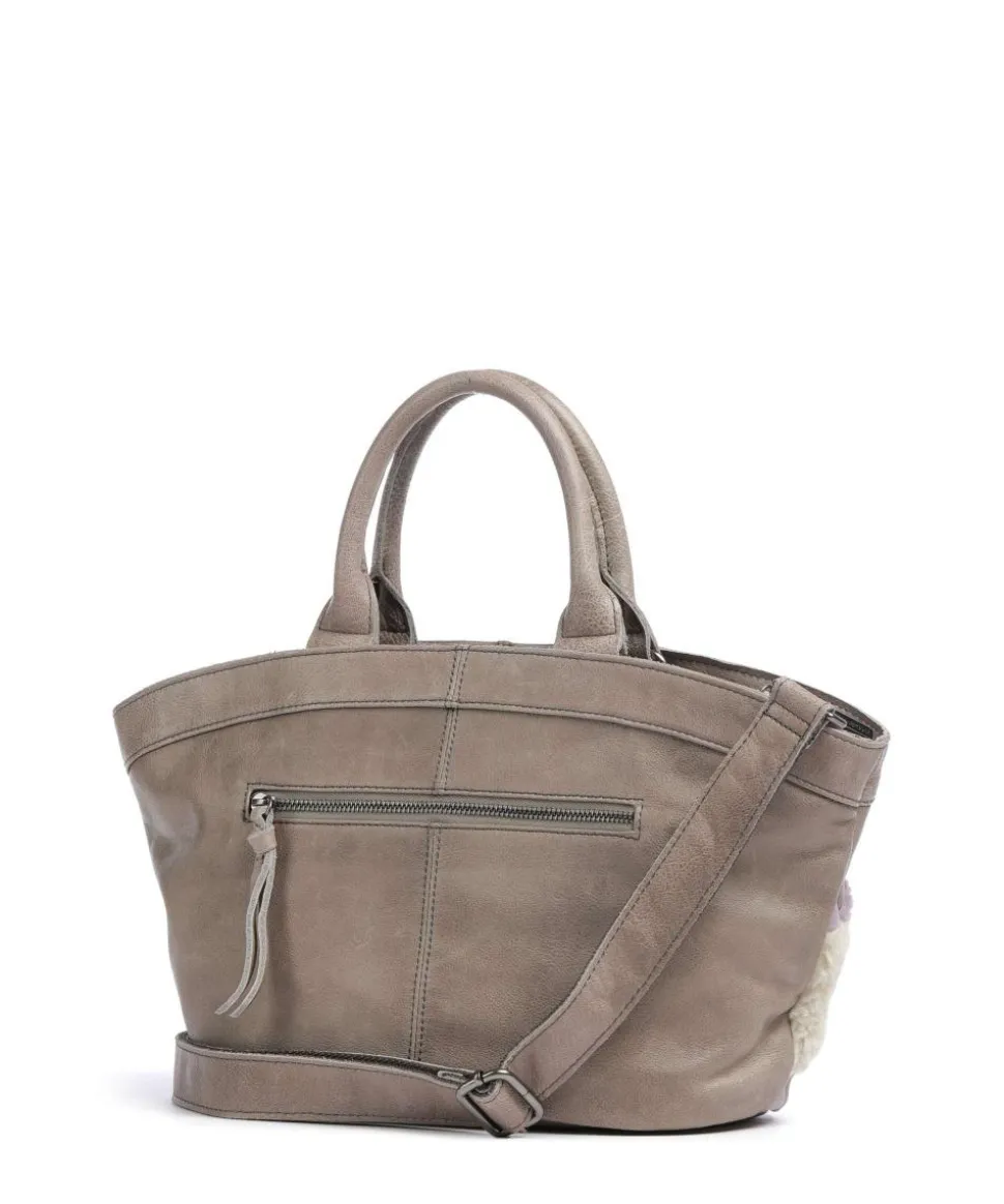 Check My Bag Handtasche Kunstfell, Leder mehrfarbig