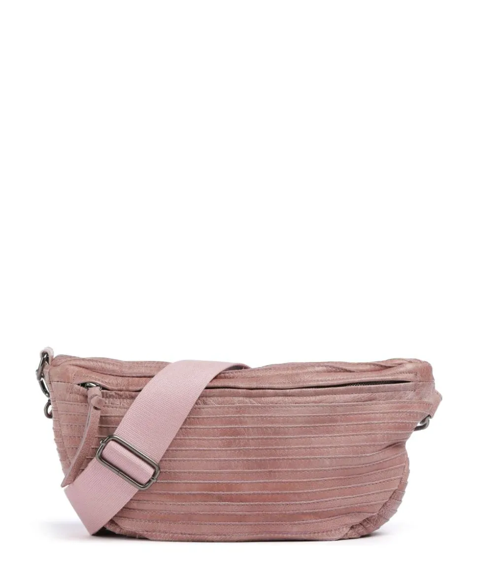 Check My Bag mini Umhängetasche genarbtes Leder rosa