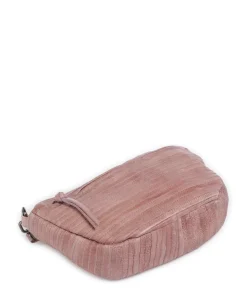 Check My Bag mini Umhängetasche genarbtes Leder rosa