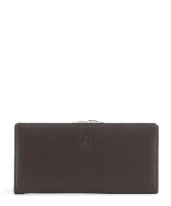 Chiloè RFID Geldbörse fein genarbtes Kalbsleder dunkelbraun