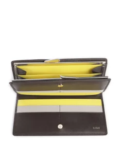 Chiloè RFID Geldbörse fein genarbtes Kalbsleder dunkelbraun