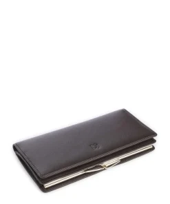 Chiloè RFID Geldbörse fein genarbtes Kalbsleder dunkelbraun