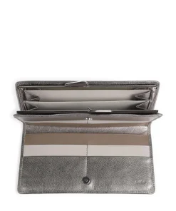 Chiloè RFID Geldbörse fein genarbtes Kalbsleder silber