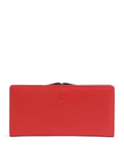 Chiloè RFID Geldbörse fein genarbtes Kalbsleder rot