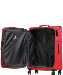 Chios 4-Rollen Trolley Set rot 3-tlg.