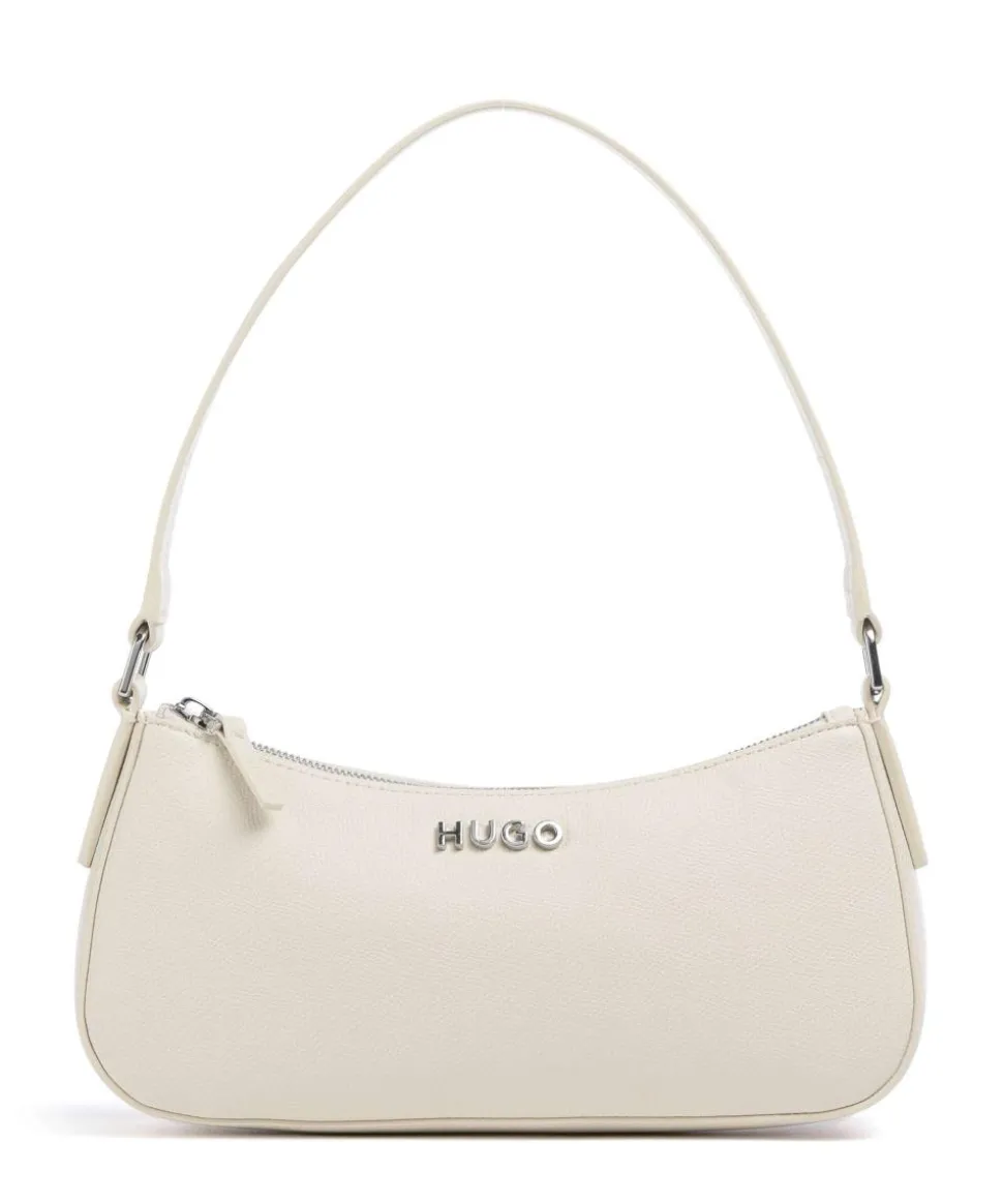 Chris Schultertasche Lederimitat creme