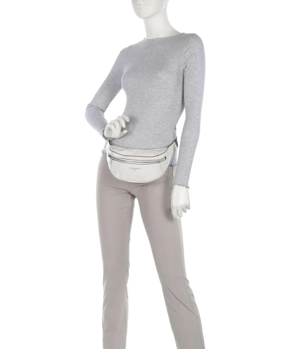 Chudy Paper Touch Crinkle S Gürteltasche fein genarbtes Leder weiß