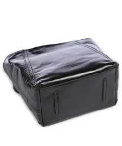 Chudy Paper Touch Crinkle S Umhängetasche Nappa Kalbsleder schwarz