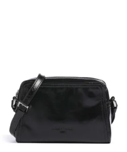 Chudy Paper Touch Crinkle S Umhängetasche Nappa Kalbsleder schwarz