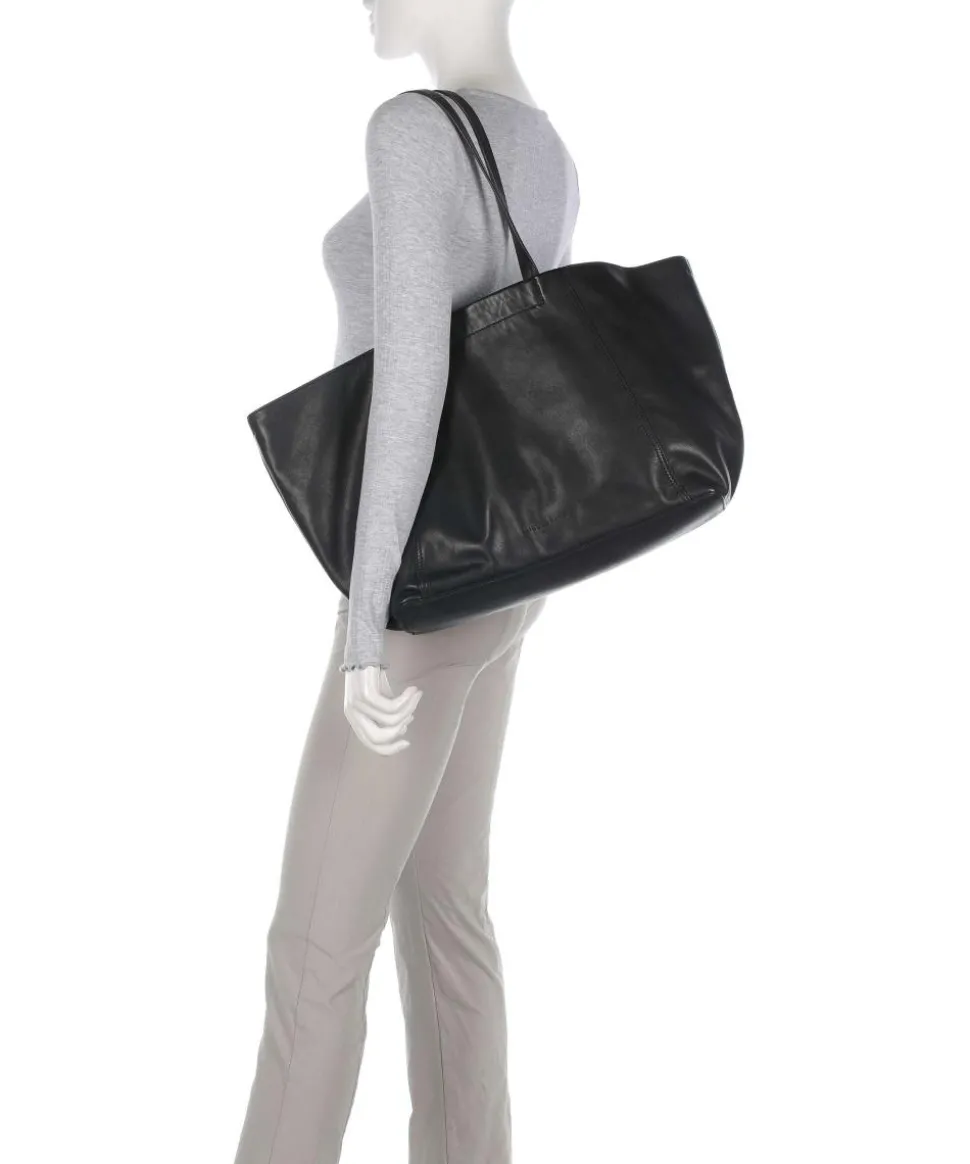 Chudy Sheep Natural L Shopper Schafsleder schwarz