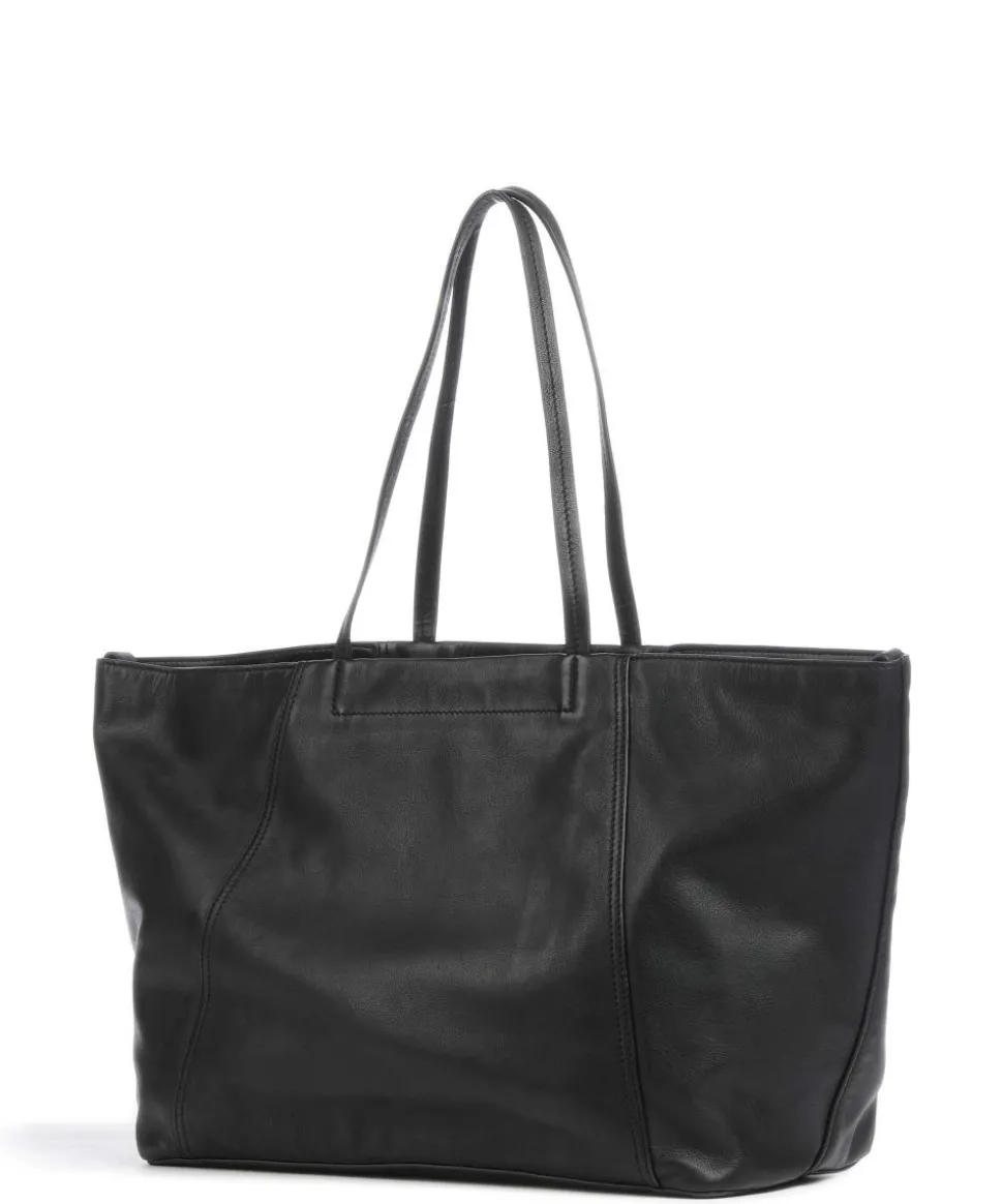 Chudy Sheep Natural L Shopper Schafsleder schwarz