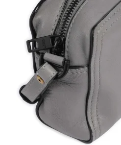 Chudy Sheep Natural S Umhängetasche Schafsleder grau