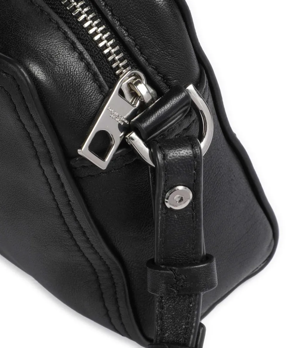 Chudy Sheep Natural S Umhängetasche Schafsleder schwarz