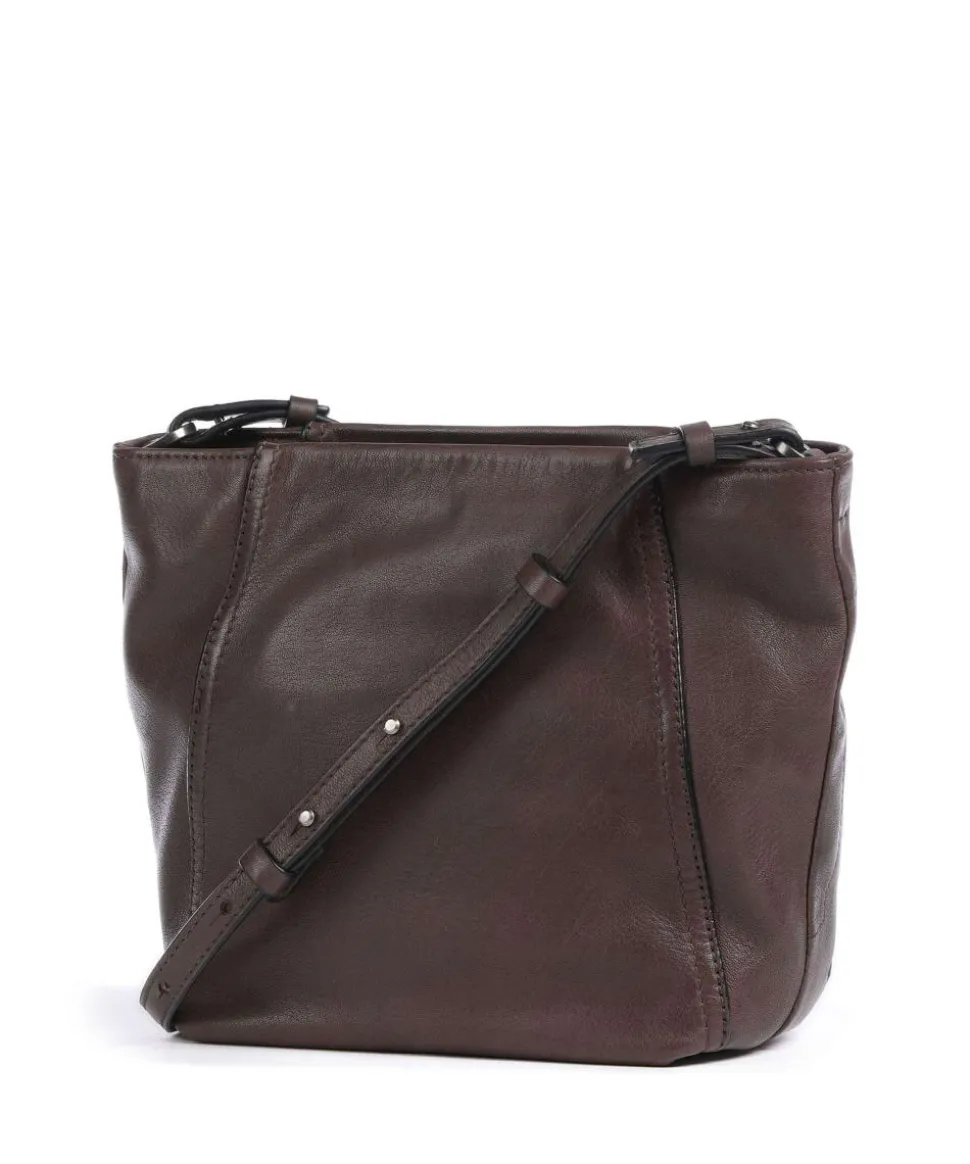 Chudy Sheep Natural S Umhängetasche Schafsleder dunkelbraun