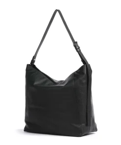 Chudy Small Pebble L Beuteltasche genarbtes Leder schwarz