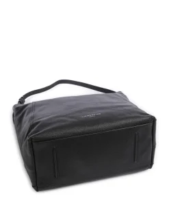 Chudy Small Pebble L Beuteltasche genarbtes Leder schwarz