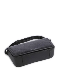 Chudy Small Pebble S Umhängetasche genarbtes Rindsleder schwarz