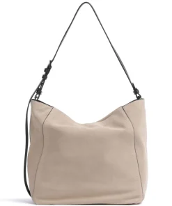 Chudy Suede M Beuteltasche aufgerautes Leder beige