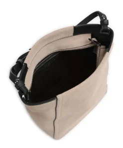 Chudy Suede S Umhängetasche aufgerautes Rindsleder beige