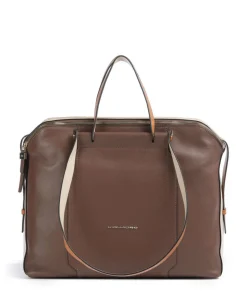 Circle Aktentasche 14″ fein genarbtes Rindsleder braun/beige