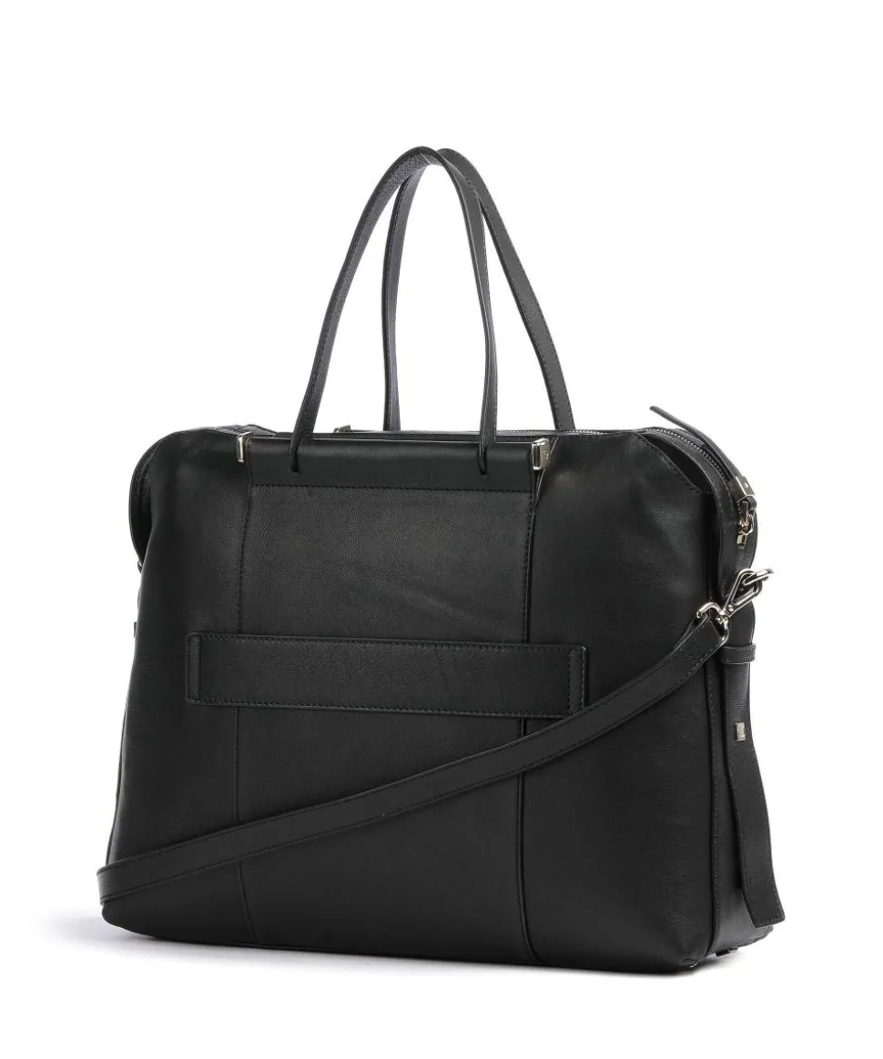 Circle Aktentasche 14″ genarbtes Leder schwarz