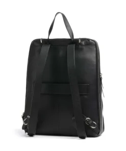 Circle Laptop-Rucksack 15″ fein genarbtes Rindsleder schwarz