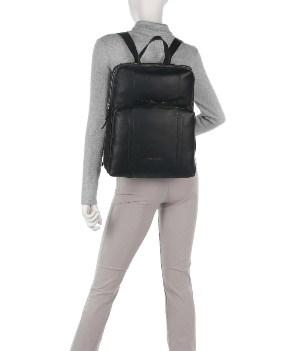 Circle Laptop-Rucksack 15″ fein genarbtes Rindsleder schwarz