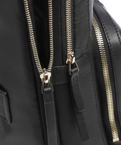 Circle Laptop-Rucksack 15″ fein genarbtes Rindsleder schwarz