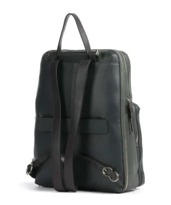 Circle Laptop-Rucksack 15″ fein genarbtes Rindsleder dunkelgrün