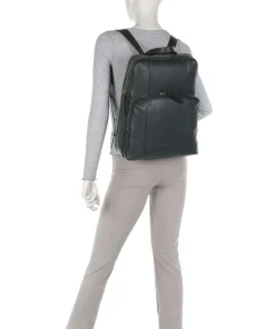 Circle Laptop-Rucksack 15″ fein genarbtes Rindsleder dunkelgrün