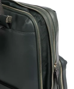 Circle Laptop-Rucksack 15″ fein genarbtes Rindsleder dunkelgrün