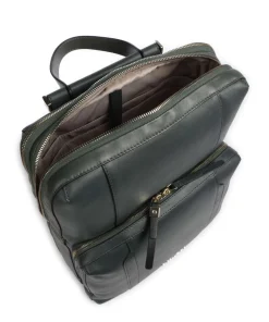 Circle Laptop-Rucksack 15″ fein genarbtes Rindsleder dunkelgrün