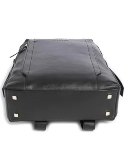 Circle Laptop-Rucksack 14″ genarbtes Rindsleder schwarz