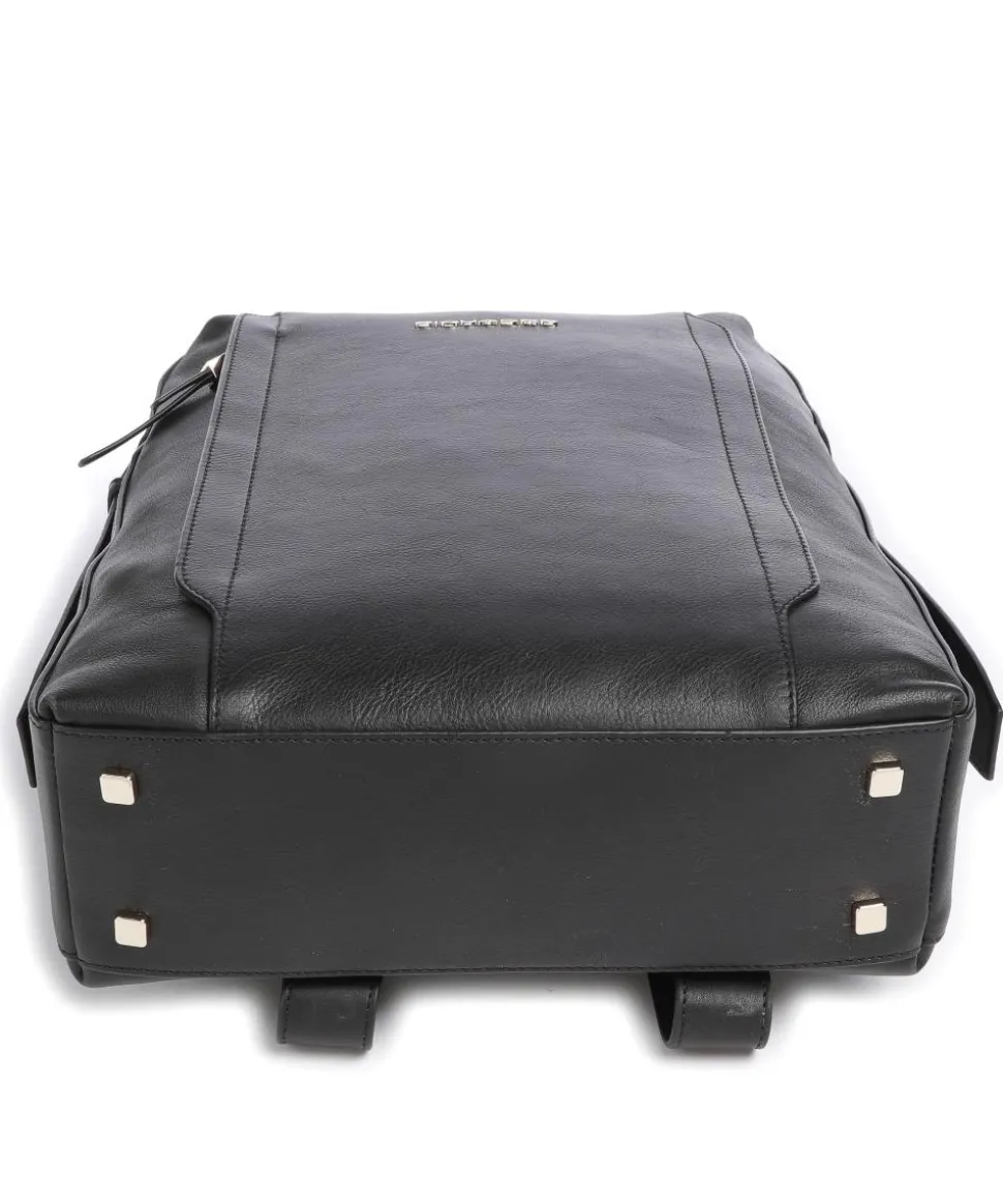 Circle Laptop-Rucksack 14″ genarbtes Rindsleder schwarz