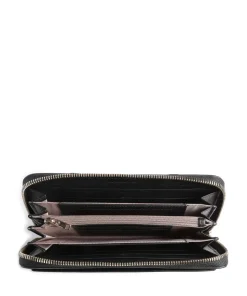 Circle RFID Geldbörse genarbtes Rindsleder schwarz