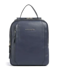 Circle RFID Rucksack Leder dunkelblau