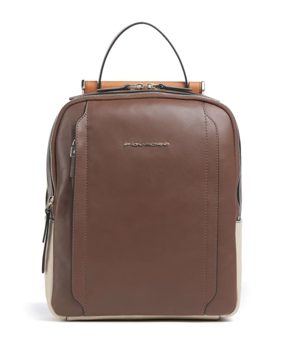 Circle RFID Rucksack Leder braun