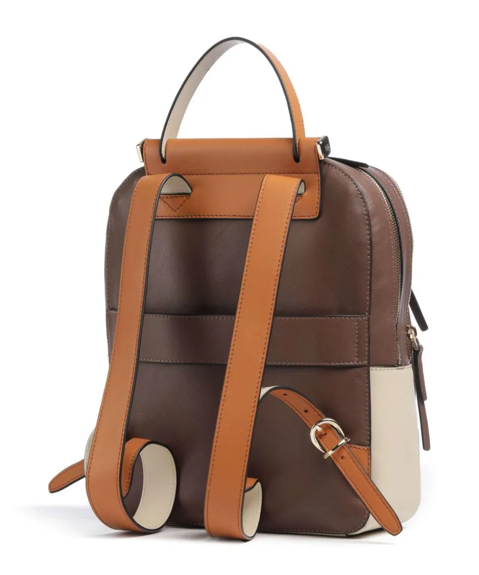 Circle RFID Rucksack Leder braun