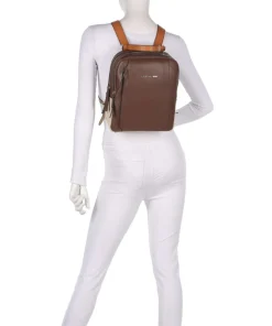 Circle RFID Rucksack Leder braun